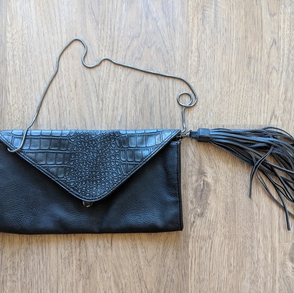 Carlos Santana Evening Clutch w/ Fringe Accent - Picture 3 of 5